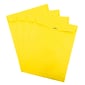 JAM Paper 10 x 13 Open End Catalog Colored Envelopes with Clasp Closure, Yellow Recycled, 50/Pack (900906710i)