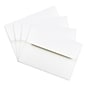 JAM Paper Strathmore A6 Invitation Envelope, 4 3/4" x 6 1/2", White Wove, 25/Pack (STTW661)