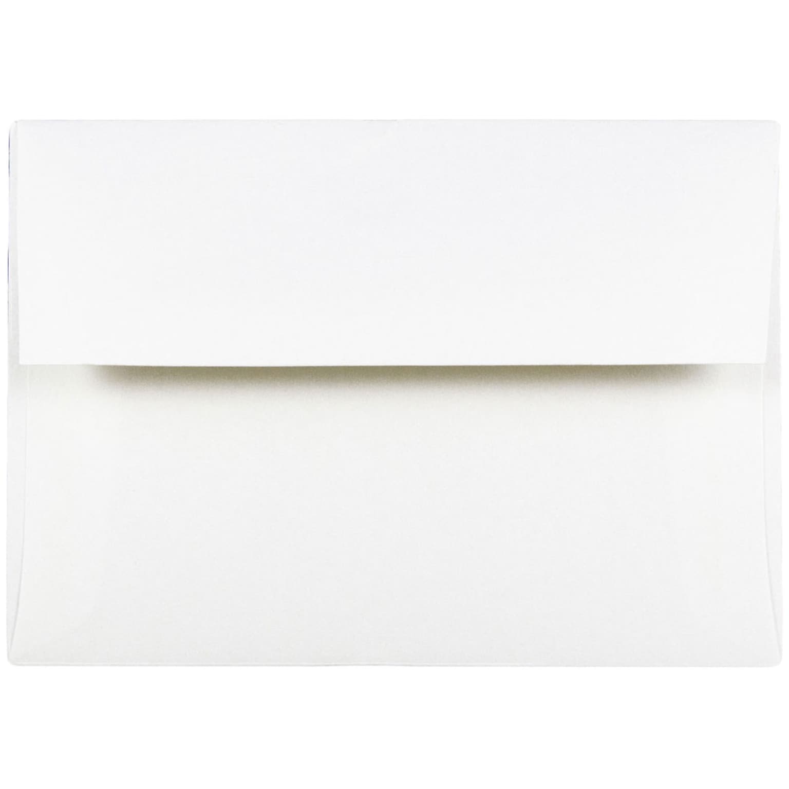 JAM Paper A7 Strathmore Invitation Envelopes, 5.25 x 7.25, Bright White Wove, 50/Pack (STTW711I)