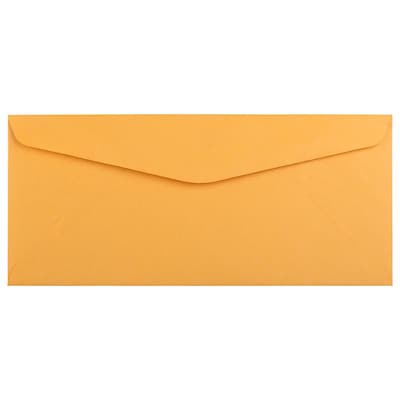 JAM Paper #10 Business Envelope, 4 1/8 x 9 1/2, Brown Kraft, 50/Pack (3984I)