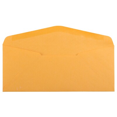 JAM Paper #10 Business Envelope, 4 1/8" x 9 1/2", Brown Kraft, 50/Pack (3984I)