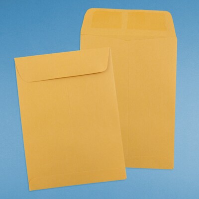JAM Paper 5.5 x 7.5 Open End Kraft Catalog Envelopes, Brown Kraft Manila, 50/Pack (4101i)