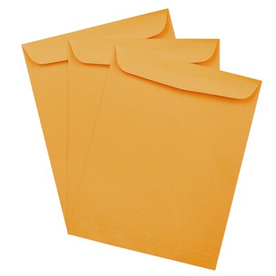 JAM Paper #15 1/2 Catalog Envelope, 12" x 15 1/2", Brown Kraft, 50/Pack (900493255D)
