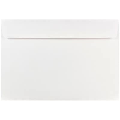 JAM Paper Booklet Envelope, 7 x 10, White, 50/Pack (5528H)
