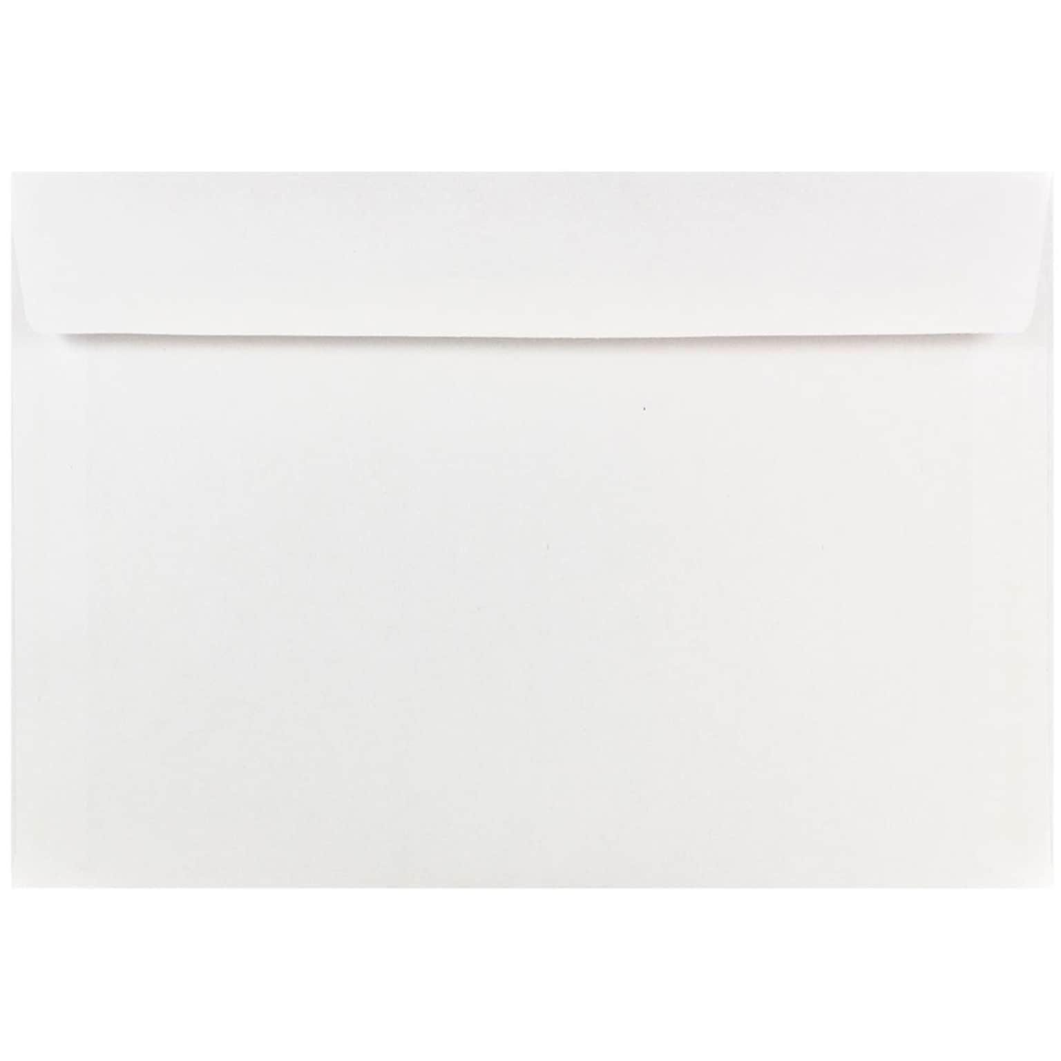 JAM Paper Booklet Envelope, 7 1/2 x 10, White, 1000/Carton (5528B)