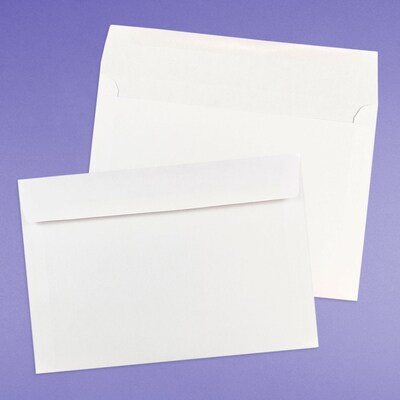 JAM Paper Booklet Envelope, 7 1/2" x 10", White, 1000/Carton (5528B)