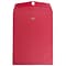 JAM Paper Clasp Catalog Envelopes, 9 x 12, Brite Hue Red, 100/Pack (7781)