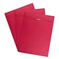 JAM Paper Clasp Catalog Envelopes, 9" x 12", Brite Hue Red, 100/Pack (7781)