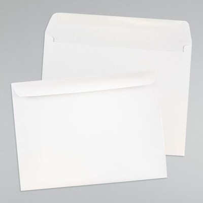 JAM Paper Booklet Envelope, 9" x 12", White, 1000/Carton (13751B)