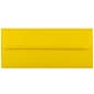 JAM Paper Open End #10 Business Envelope, 4 1/8" x 9 1/2", Yellow, 500/Pack (15859H)