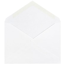 JAM Paper A2 Invitation Envelopes with V-Flap, 4.375 x 5.75, White, Bulk 250/Box (4023206H)