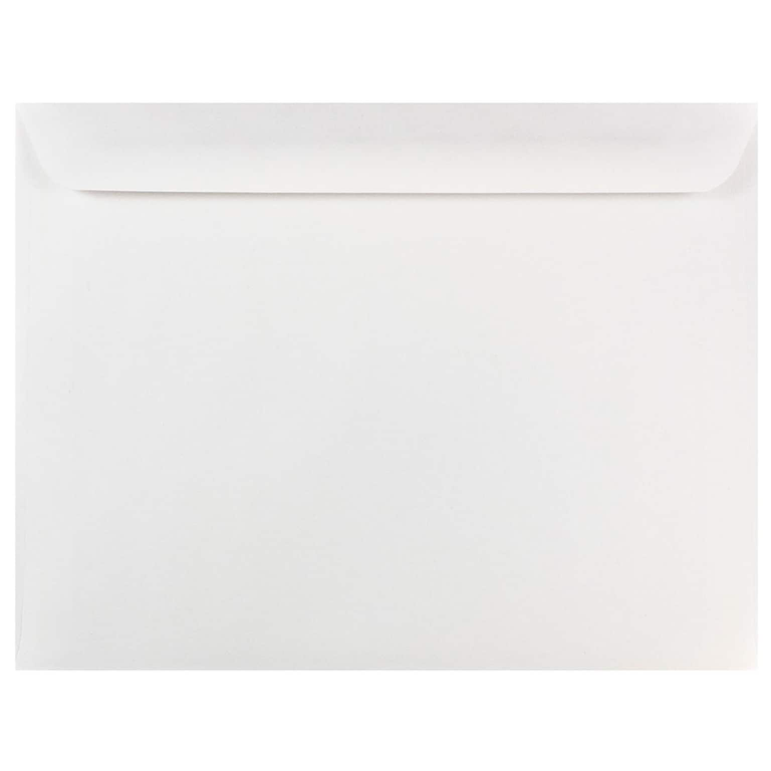 JAM Paper Booklet Envelopes, 10 x 13, White, 25/Pack (4023222)