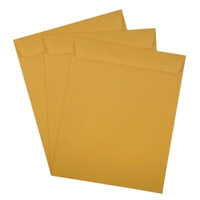 JAM Paper Kraft Open End Catalog Envelope, 11 1/2" x 14 1/2", Brown, 50/Pack (313011452I)