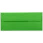 JAM Paper Open End #10 Business Envelope, 4 1/8" x 9 1/2", Green, 500/Pack (15862H)