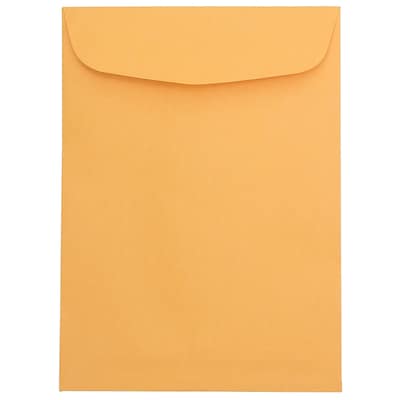 JAM Paper 7.5 x 10.5 Open End Catalog Envelopes, Brown Kraft Manila, 25/Pack (29215a) | Quill
