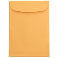 JAM Paper 7.5 x 10.5 Open End Catalog Envelopes, Brown Kraft Manila, 25/Pack (29215a)