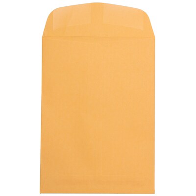 JAM Paper Open End #6 Kraft Catalog Envelope, 10 1/2 x 7 1/2, Brown, 100/Pack (29215)