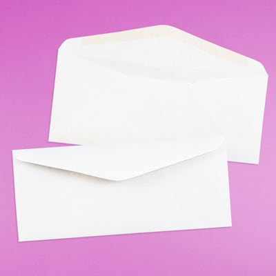 JAM Paper #11 Business Envelope, 4 1/2" x 10 3/8", White, 1000/Carton (45179B)