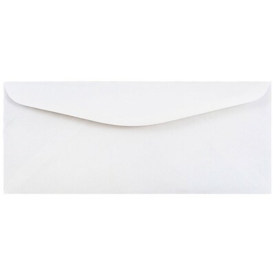 JAM Paper #12 Business Commercial Envelope, 4 3/4 x 11, White, 250/Box (45195C)