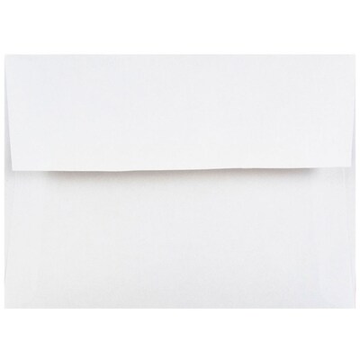 JAM Paper® 4Bar A1 Invitation Envelopes, 3.625 x 5.125, White, Bulk 1000/Carton (47385B)