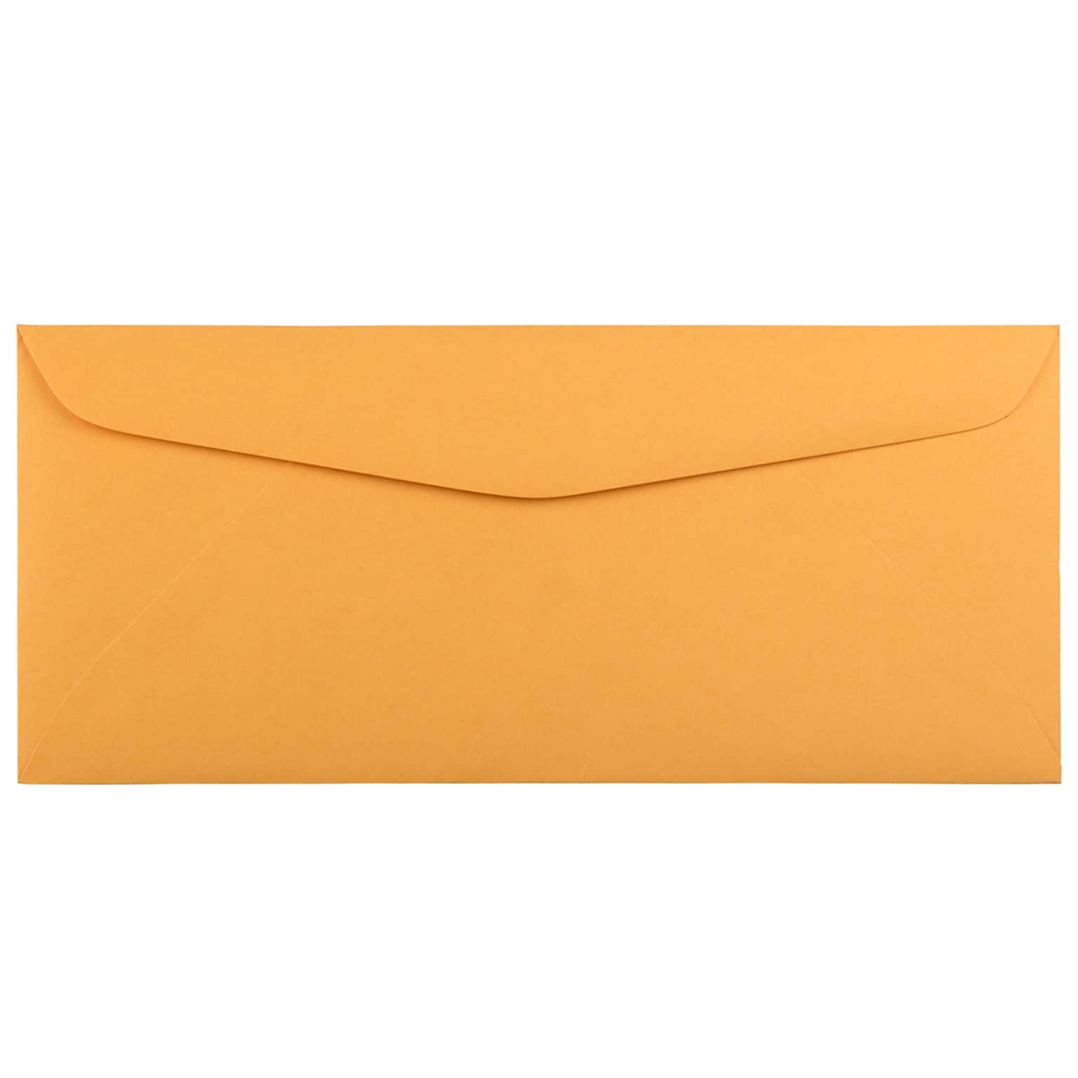 JAM Paper #12 Business Commercial Envelope, 4 3/4 x 11, Manila Brown Kraft, 500/Pack (80762H)