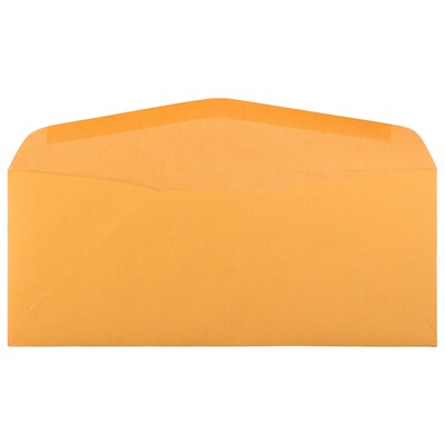 JAM Paper #12 Kraft Business Commercial Envelope, 4 3/4 x 11, Manila Brown Kraft, 50/Pack (80762I)