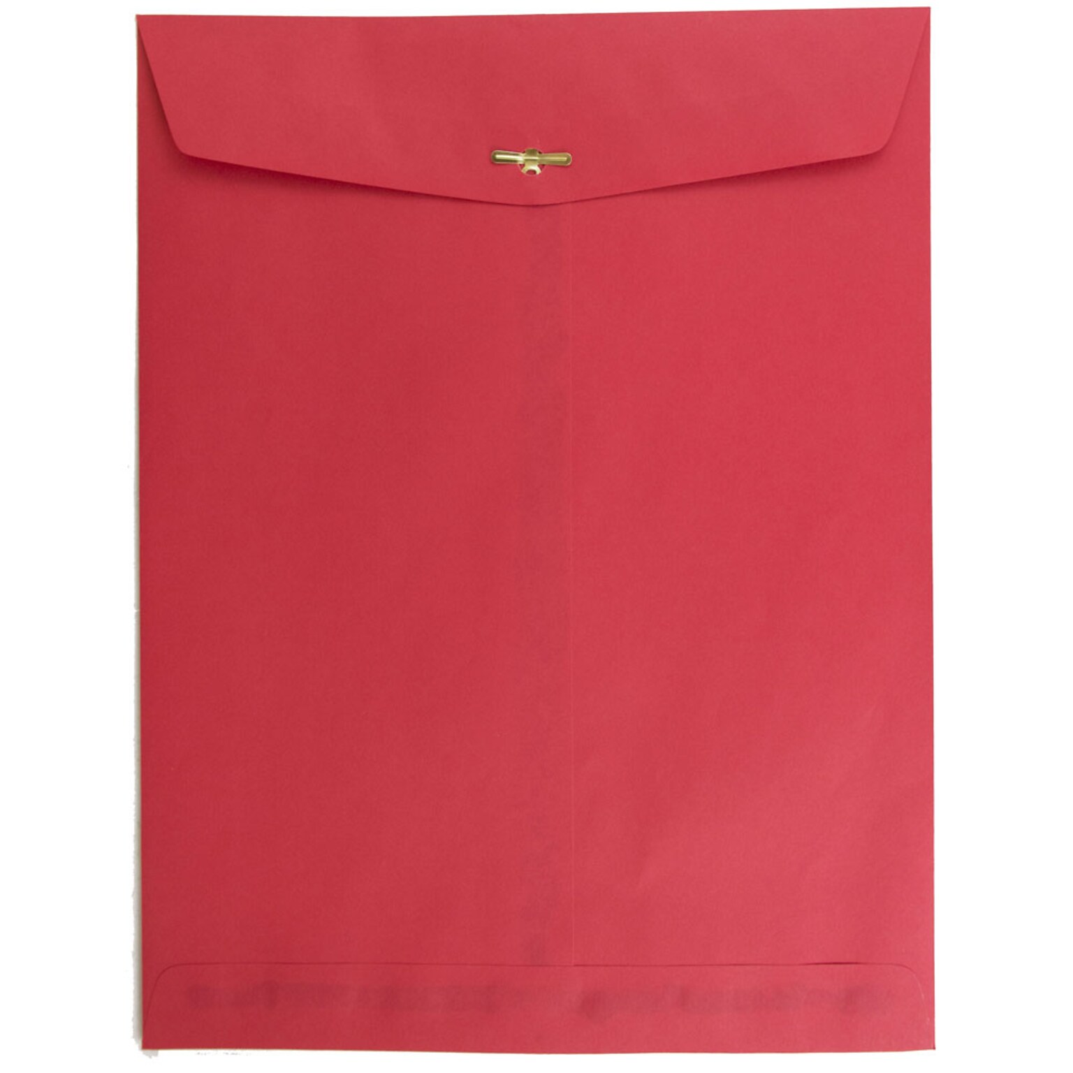 JAM Paper® 10 x 13 Open End Catalog Colored Envelopes with Clasp Closure, Red Recycled, 25/Pack (87477a)