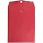 JAM Paper® 10 x 13 Open End Catalog Colored Envelopes with Clasp Closure, Red Recycled, 50/Pack (87477i)