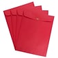 JAM Paper® 10 x 13 Open End Catalog Colored Envelopes with Clasp Closure, Red Recycled, 50/Pack (87477i)