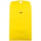 JAM Paper 6 x 9 Open End Catalog Colored Envelopes with Clasp Closure, Yellow Recycled, 10/Pack (8