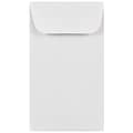 JAM Paper #3 Coin Business Envelopes, 2.5 x 4.25, White, 50/Pack (1623183i)