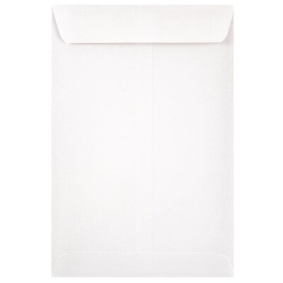 JAM Paper Open End Catalog Envelope, 6 x 9, White, 25/Pack (1623192)