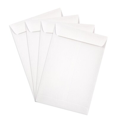 JAM Paper Open End Catalog Envelope, 6" x 9", White, 25/Pack (1623192)