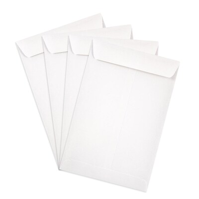 JAM Paper Open End Catalog Envelope, 6" x 9", White, 50/Pack (1623192I)
