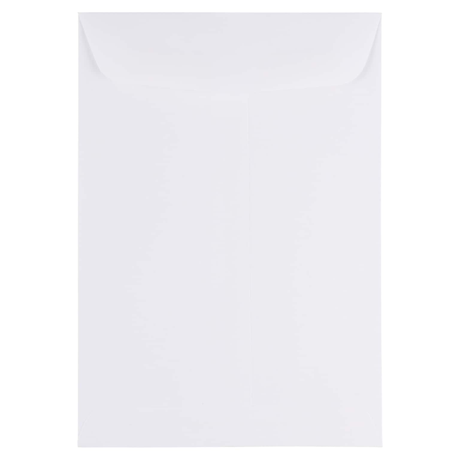 JAM Paper 7 x 10 Open End Catalog Envelopes, White, 50/Pack (1623194i)