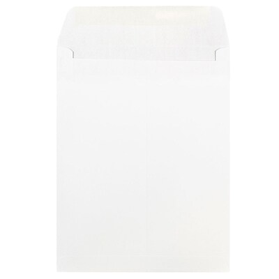 JAM Paper Open End Open End Catalog Envelope, 9 x 12, White, 50/Pack (1623197I)