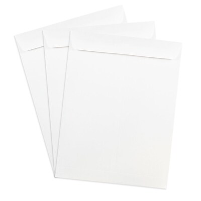 JAM Paper Open End Open End Catalog Envelope, 9" x 12", White, 50/Pack (1623197I)