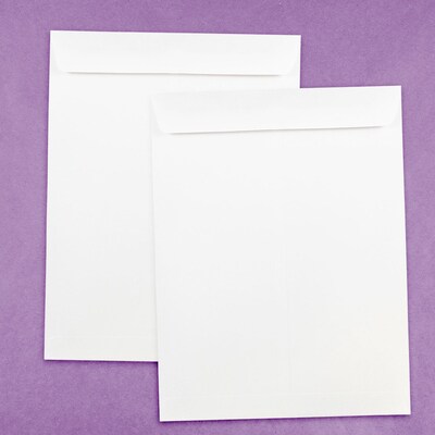 JAM Paper Open End Open End Catalog Envelope, 9" x 12", White, 50/Pack (1623197I)