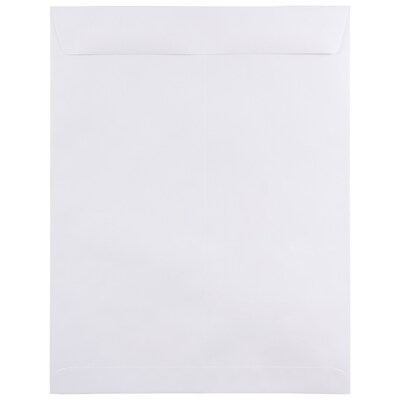 JAM Paper Open End #15 1/2 Catalog Envelope, 12 x 15 1/2, White, 25/Pack (1623202)