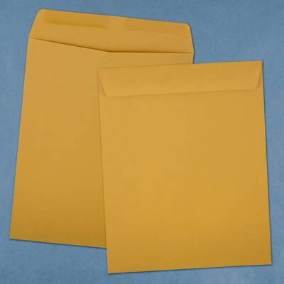 JAM Paper Kraft Open End Catalog Envelope, 11 1/2" x 14 1/2", Brown, 50/Pack (313011452I)