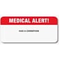Medical Arts Press® Chart Alert Medical Labels, Medical Alert, Red and White, 7/8x1-1/2", 250 Labels