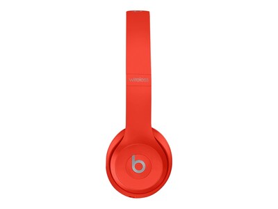 Beats Solo3 Wireless Bluetooth Stereo Headphones, Citrus Red (MX472LL/A)