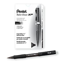 Pentel Twist-Erase EXPRESS Mechanical Pencil, 0.5mm, #2 Medium Lead, Dozen (QE415A)