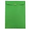 JAM Paper 9 x 12 Open End Catalog Colored Envelopes with Clasp Closure, Green Recycled, 25/Pack (929