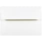 JAM Paper A2 Strathmore Invitation Envelopes, 4.375 x 5.75, Bright White Wove, 25/Pack (191151)