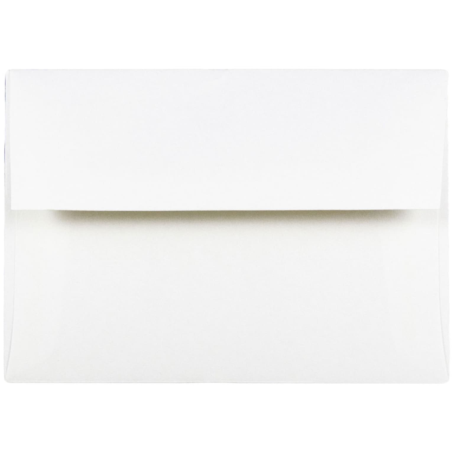 JAM Paper A2 Strathmore Invitation Envelopes, 4.375 x 5.75, Bright White Wove, 25/Pack (191151)