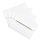 JAM Paper A2 Strathmore Invitation Envelopes, 4.375 x 5.75, Bright White Wove, Bulk 250/Box (191151H)