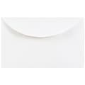 JAM Paper 3Drug Mini Envelopes, 2.3125 x 3.625, White, 50/Pack (201214i)