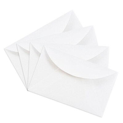 JAM Paper 3Drug Mini Envelopes, 2.3125 x 3.625, White, 50/Pack (201214i)