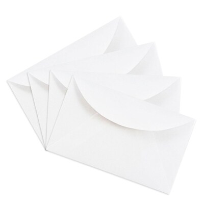 JAM Paper 3 Drug Mini Envelopes, 2.3125" x 3.625", White, 100/Pack (201214A)